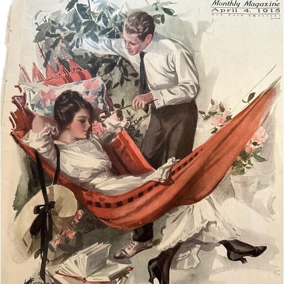 American Sunday Monthly Magazine Cover - April 1915 - Picture 2 of 6